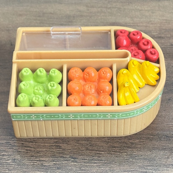 Sylvanian Families SUPERMARKET Spares Fruit Stand Display Unit Calico Critters - Picture 1 of 8